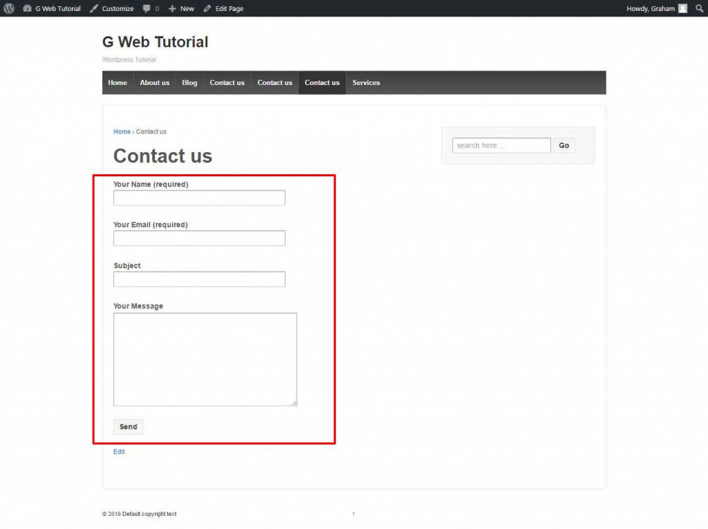 website design