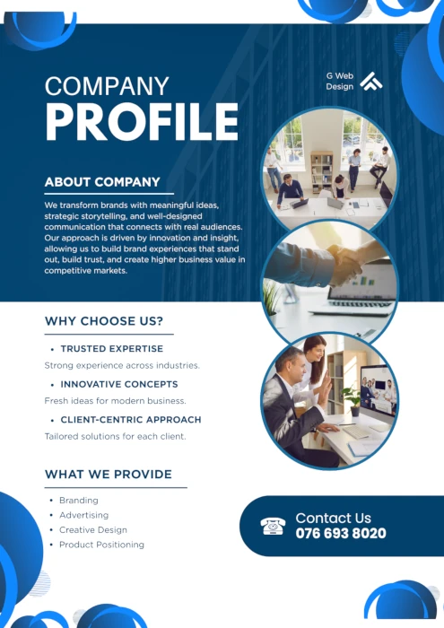 Professional Company Profile Design Sample South Africa